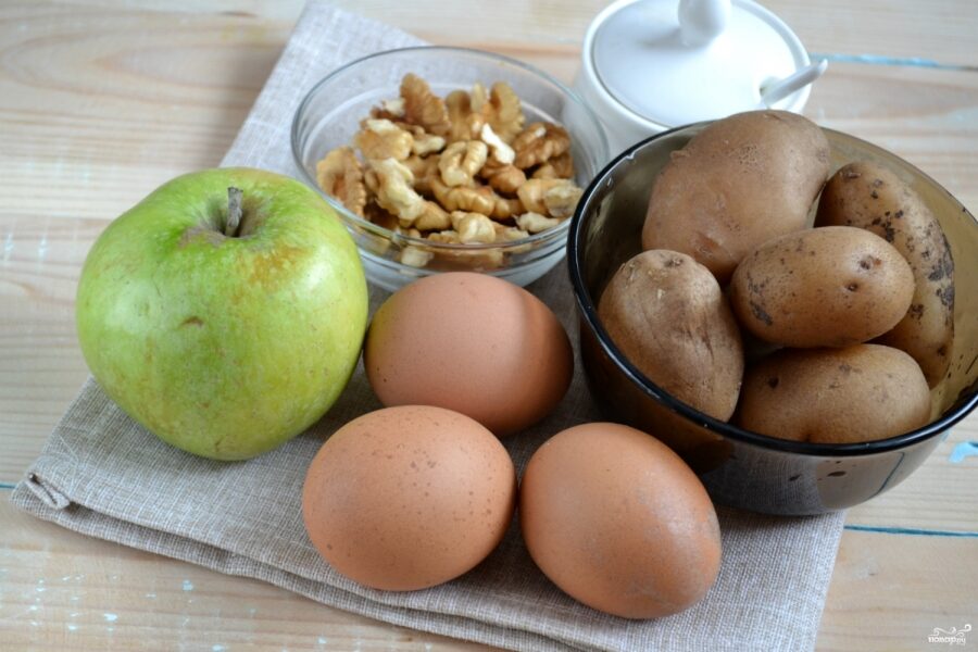 Салат с грецкими орехами